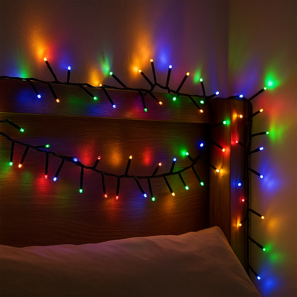 Girlanda LED świąteczna 25M – wodoodporny kiść z 8 trybami światła do użytku wewnętrznego i zewnętrznego