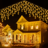 Cascada de Luces LED Navideñas 5M – Multicolor Impermeable para Interior y Exterior