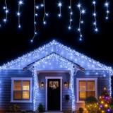 Cascada de Luces LED Navideñas 5M – Multicolor Impermeable para Interior y Exterior