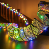 Cinta de Navidad LED 2/5/10M – Iluminación Decorativa Multicolor para Interior y Exterior