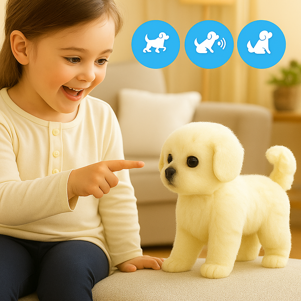 Juguete Interactivo Cachorro Realista para Niños y Adultos