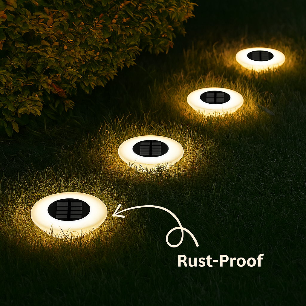 Lampy solarne na zewnątrz odporne na rdzę