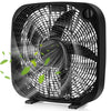 Ventilador de Piso 20" - Enfriamiento Portátil - 3 Velocidades - Control Perilla