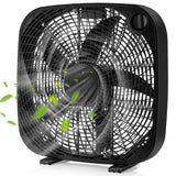 Ventilador de Piso 20" - Enfriamiento Portátil - 3 Velocidades - Control Perilla
