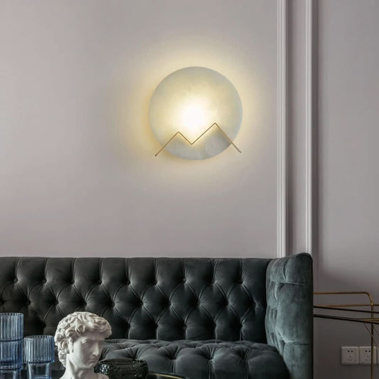 MarbleGlow - Circular LED wall light