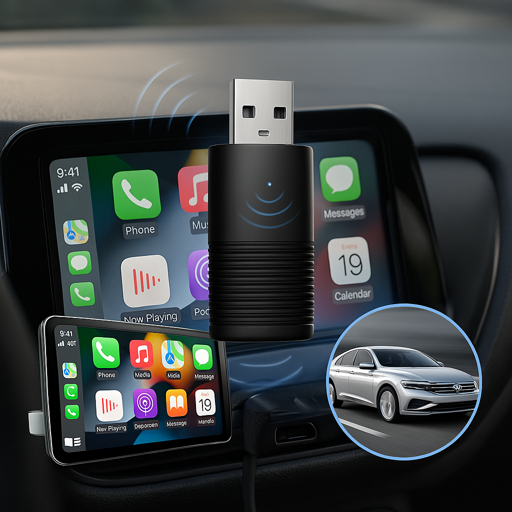 Adaptador Wireless CarPlay para iPhone y Android