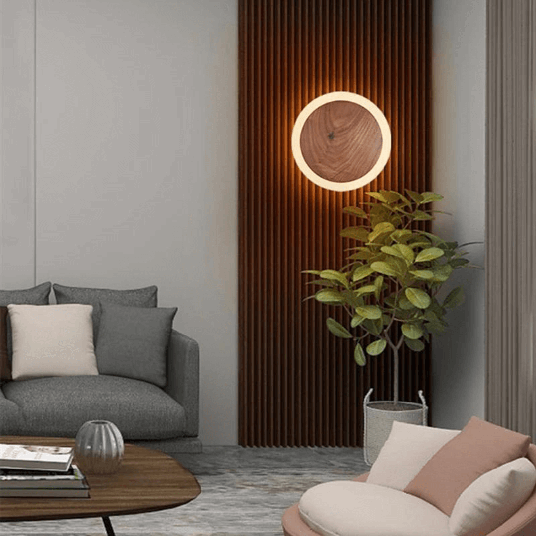 Nordic Walnut LED Wall Light