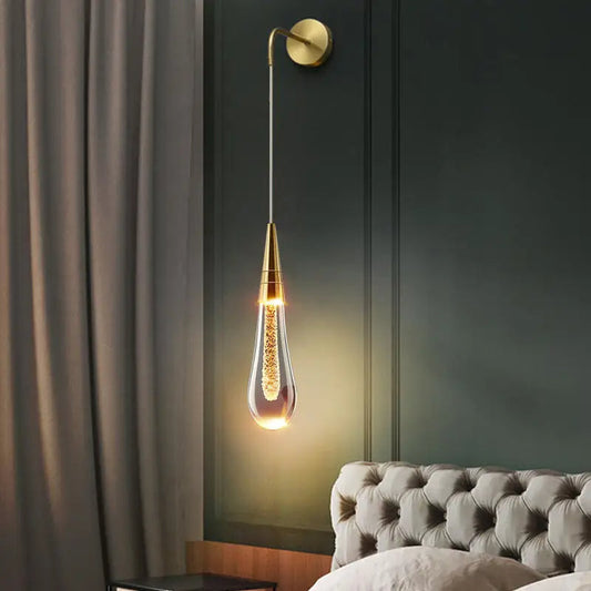 LuxeGlide – Lámpara de Pared LED en Forma de Gota de Agua