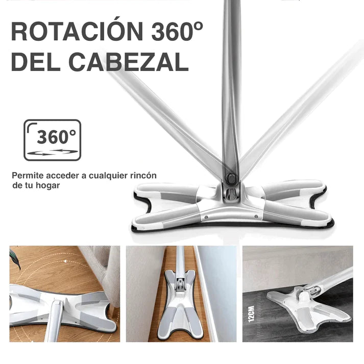 Mopa UltraClean X Microfibra con Recambio Lavable