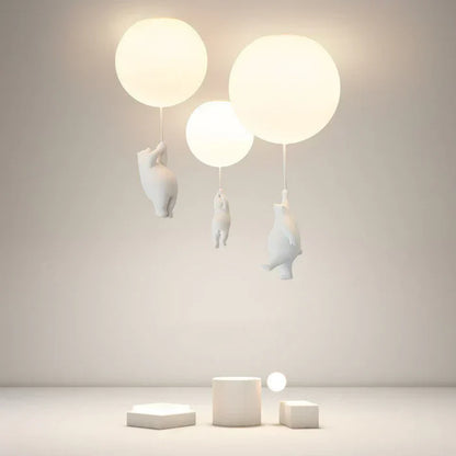 Lámpara de Techo Infantil con Oso y Globo - CloudBear