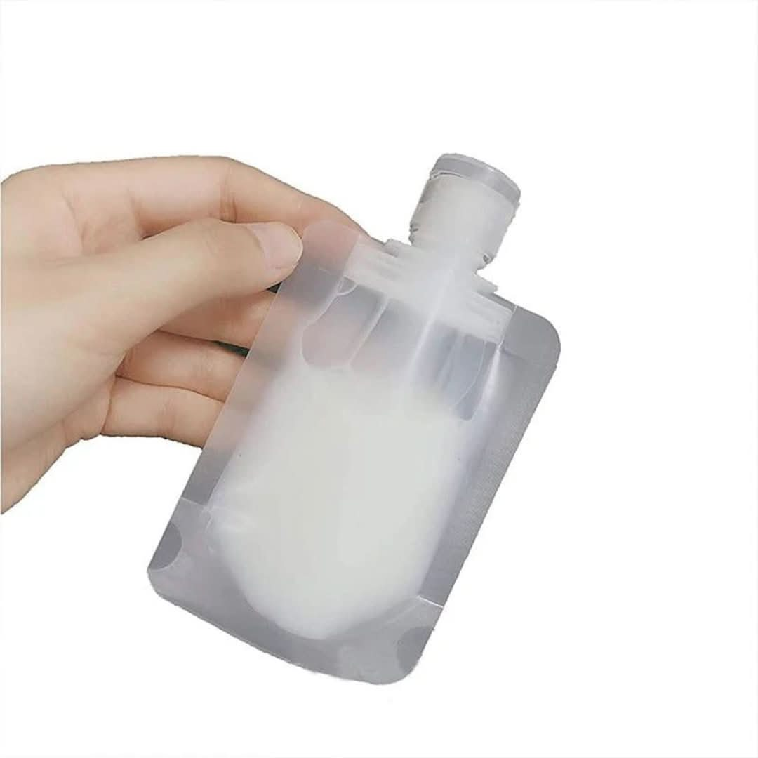 Portable Bag for Dispensing Travel Liquid