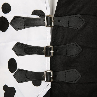 Vestido Disfraz Halloween Mujer - Dálmata Asimétrico Capucha