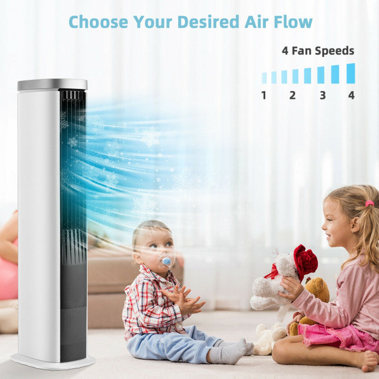 Enfriador Evaporativo Compacto 3 en 1 - Ventilador Portátil - Temporizador Ajustable - Enfriamiento Eficiente