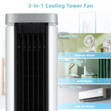 Enfriador Evaporativo Compacto 3 en 1 - Ventilador Portátil - Temporizador Ajustable - Enfriamiento Eficiente