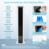 Enfriador Evaporativo Compacto 3 en 1 - Ventilador Portátil - Temporizador Ajustable - Enfriamiento Eficiente