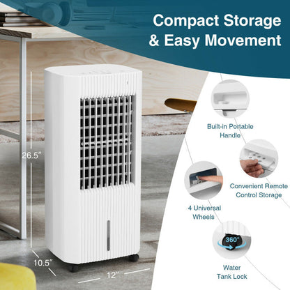 Enfriador de Aire Evaporativo 3 en 1 - Portátil - Control Fácil