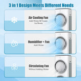 Enfriador Evaporativo Remoto – Ventilador 3 en 1 – Temporizador 9H