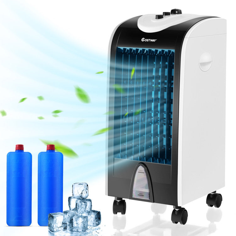 Enfriador de Aire Evaporativo Compacto - 3 en 1 - Control de Filtro Integrado - Uso Personal