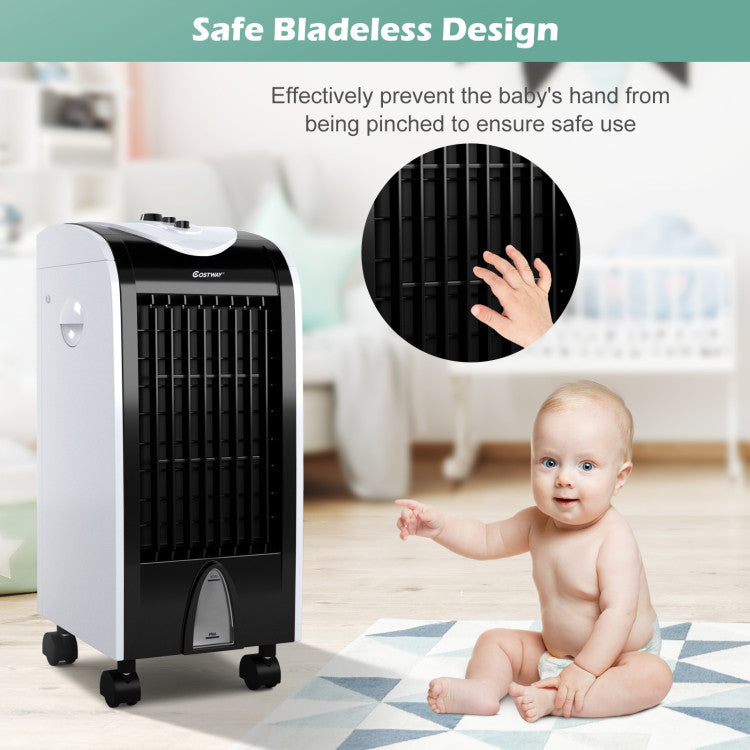Enfriador de Aire Evaporativo Compacto - 3 en 1 - Control de Filtro Integrado - Uso Personal