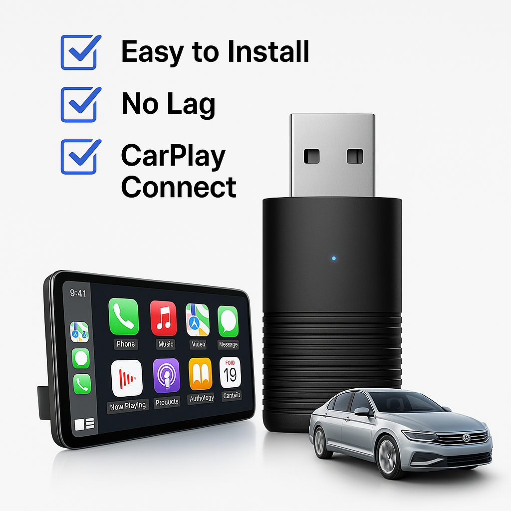 Adaptador Wireless CarPlay para iPhone y Android