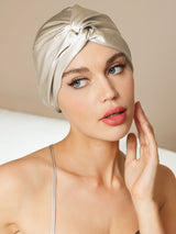 SilkRelax - Gorro de Seda Pura Casual para Sueño Nocturno
