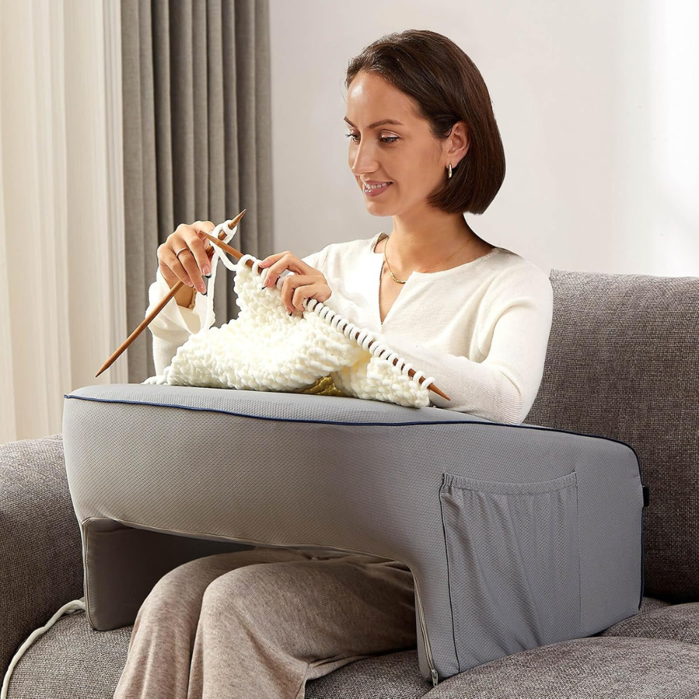 Almohada de Lectura para el Regazo Escritorio para Portátil en la Cama