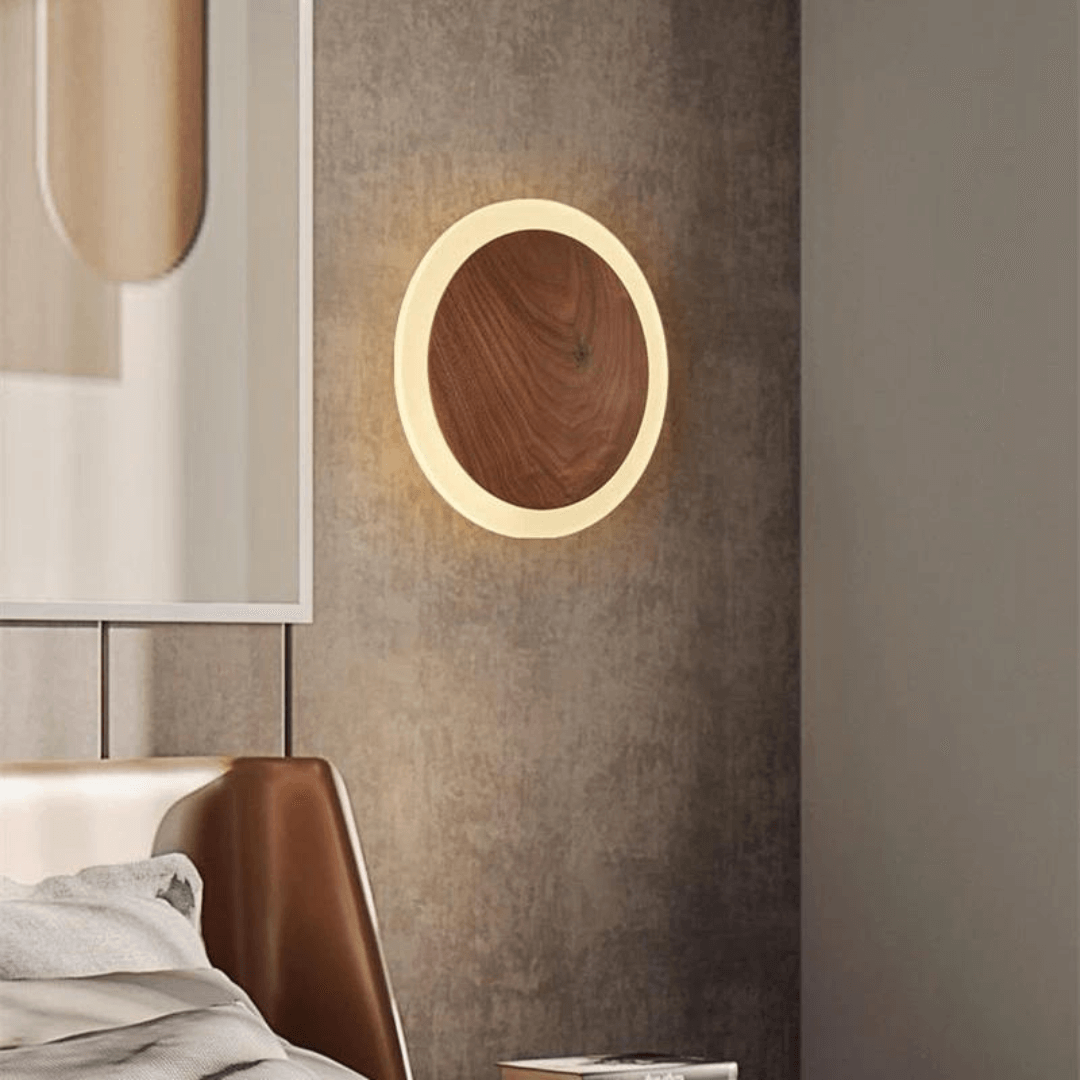 Nordic Walnut LED Wall Light