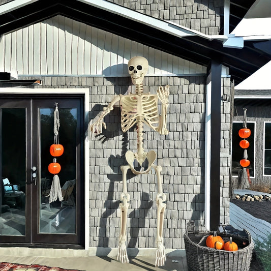 Esqueleto Gigante 12 Pies - Posable - Decoración Exterior Halloween