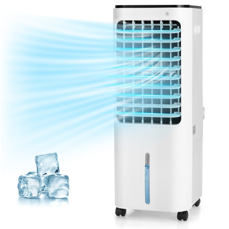 Soraya Enfriador de Aire 4-en-1 – Refrigeración Evaporativa – Tanque 12L – Paquetes de Hielo – Frescura Duradera