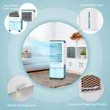 Soraya Enfriador de Aire 4-en-1 – Refrigeración Evaporativa – Tanque 12L – Paquetes de Hielo – Frescura Duradera