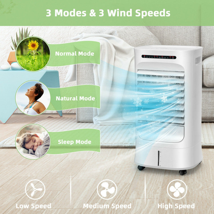 Enfriador Evaporativo Inteligente 4 en 1 – Portátil, Temporizador, Modos Ajustables
