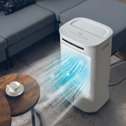 Enfriador Evaporativo Inteligente 4 en 1 – Portátil, Temporizador, Modos Ajustables
