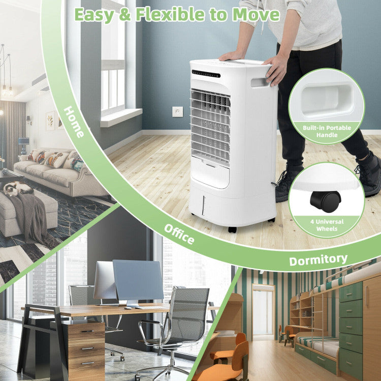 Enfriador Evaporativo Inteligente 4 en 1 – Portátil, Temporizador, Modos Ajustables