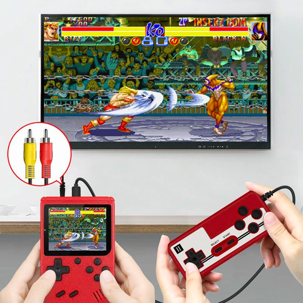 Consola Retro Portátil 400 Juegos Clásicos Multijugador