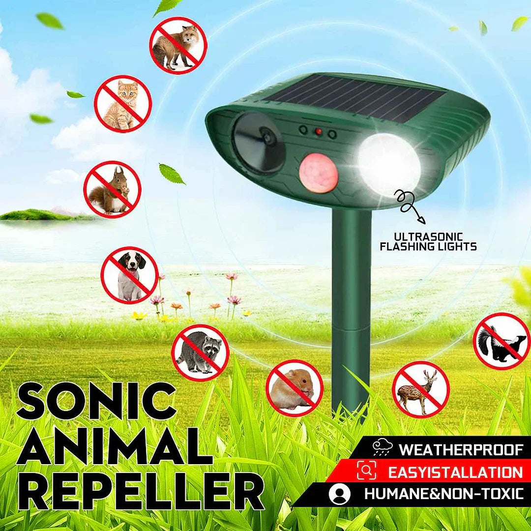 Repelente Ultrasónico Solar - Eficaz en 48 Horas