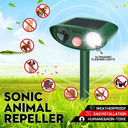 Repelente Ultrasónico Solar - Eficaz en 48 Horas