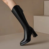 CARLA | Botas de Cuero Lujosas - comodidad - estilo - durabilidad-Zapatos - Mujer-VyFlair