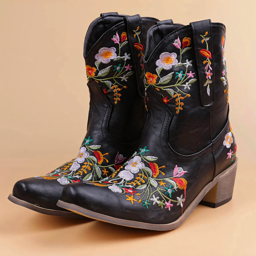 Marly - Botas de Vaquera Vintage Resistentes al Agua - Estilo - Comodidad - Durabilidad-Zapatos - Mujer-VyFlair
