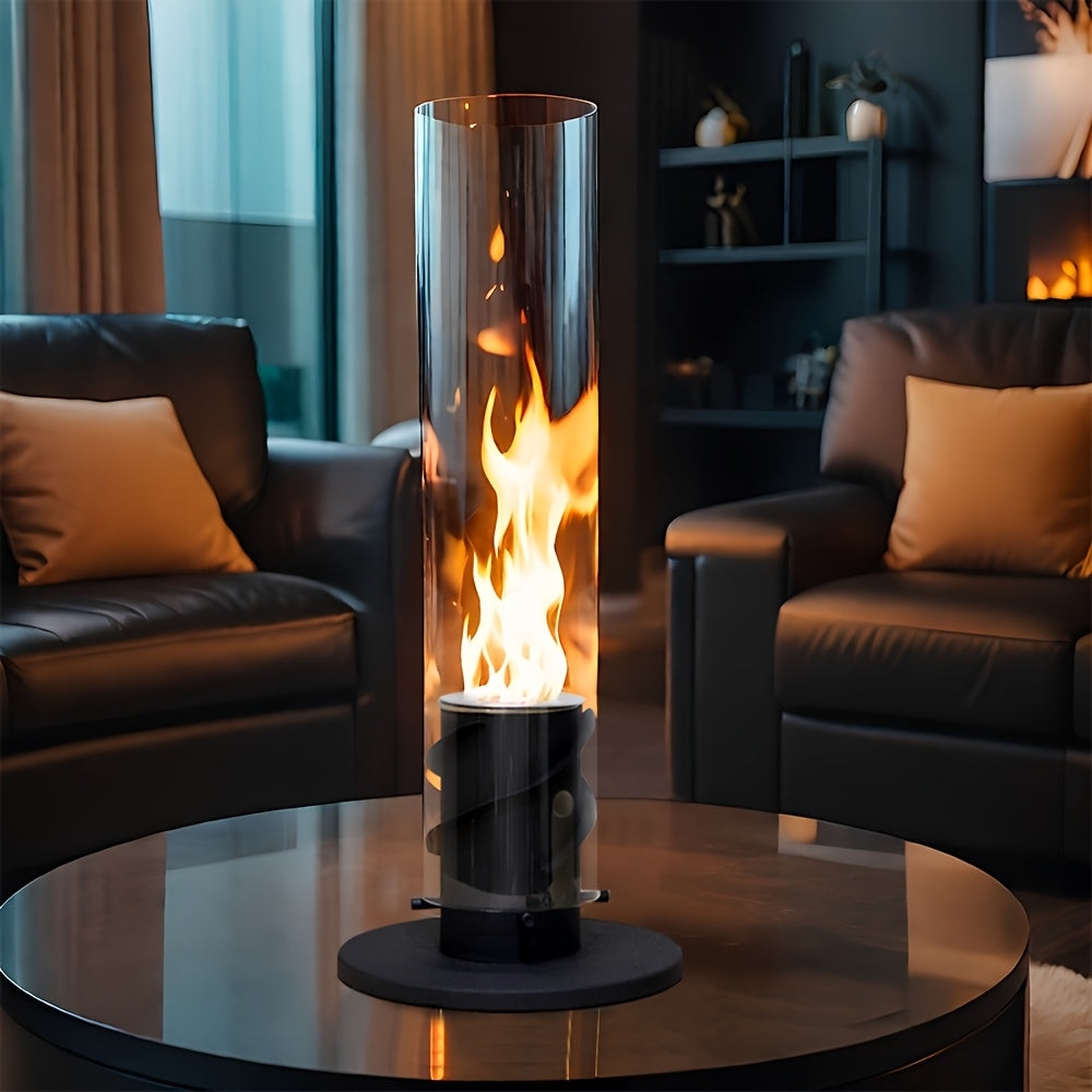 Chimenea Bioetanol de Vidrio para Mesa - Interior - Diseño Moderno