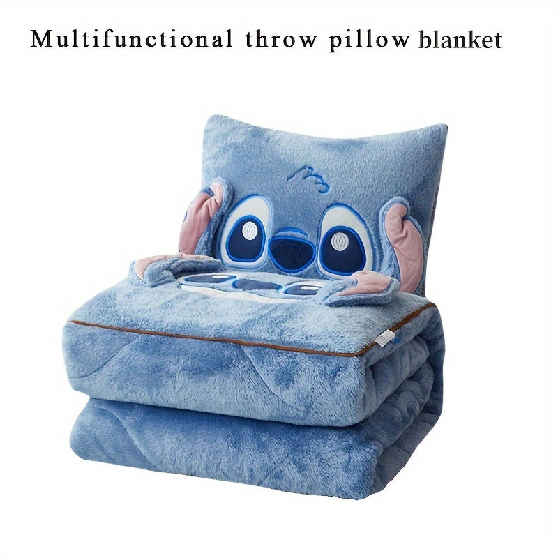 Cojín-Manta Stitch en Uno - Para Comodidad y Calidez en Uno