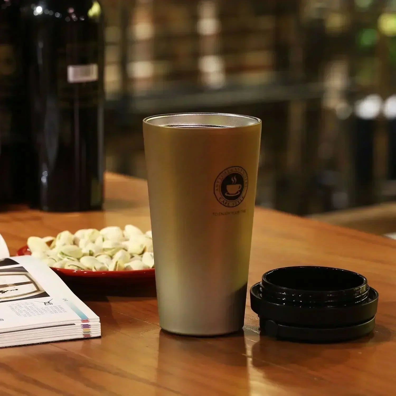 WarmKoud Taza Aislante Acero Inoxidable 500ml