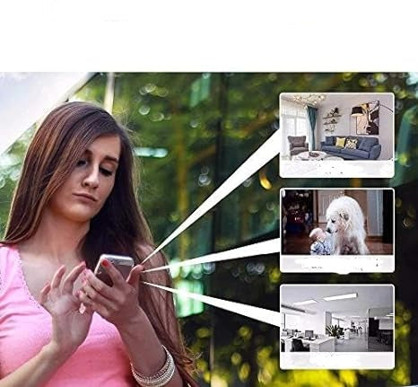 Cámara de Seguridad WiFi Inalámbrica 1080p para Uso Interior y Exterior – Compatible con Hogares Inteligentes, Diseño Resistente a la Intemperie