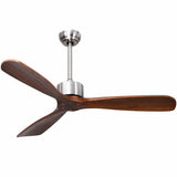 Ventilador de Techo 52" Níquel Cepillado - Control Remoto - Diseño Contemporáneo