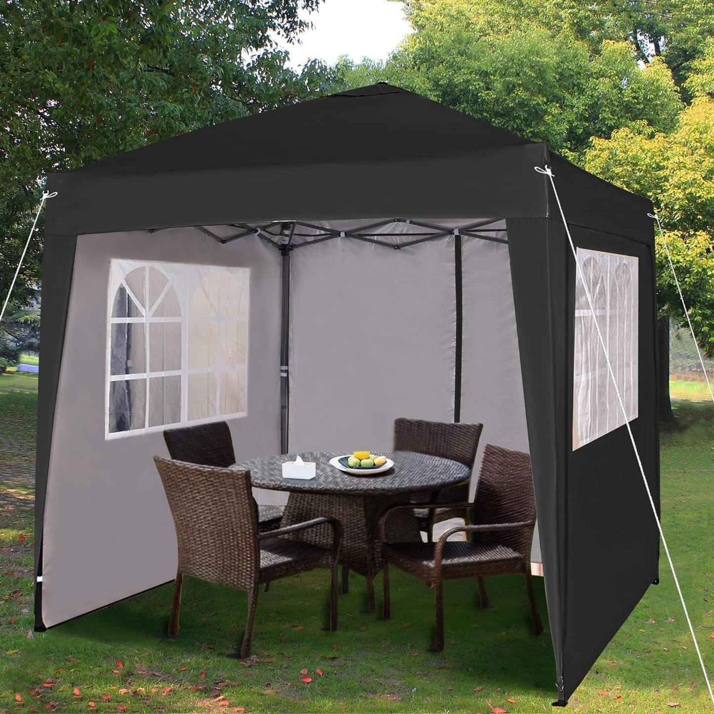 Carpa Gazebo Impermeable Exterior - Paneles Laterales Removibles
