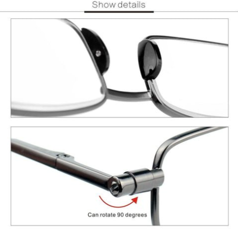 Gafas de lectura plegables compactas para hombres y mujeres