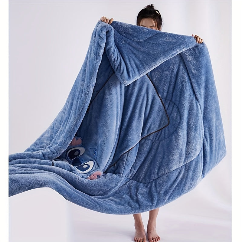Cojín-Manta Stitch en Uno - Para Comodidad y Calidez en Uno