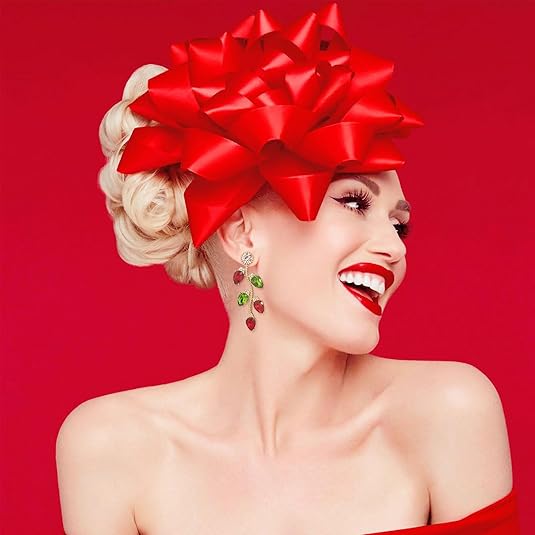 Pendientes Navideños JollyGems – Colgantes Brillantes y Ligeros para Mujer