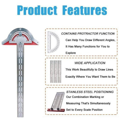 Ultra Precision Marking Ruler - Scriber Measuring Tool