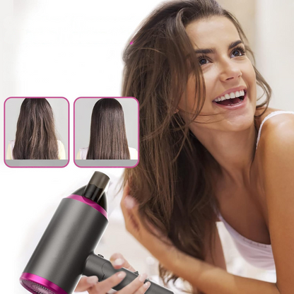 AirFlow Pro - Secador de Pelo Compacto con Difusor y Concentrador