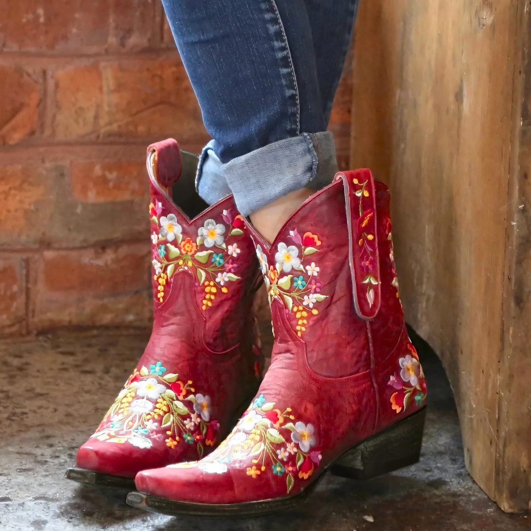 Marly - Botas de Vaquera Vintage Resistentes al Agua - Estilo - Comodidad - Durabilidad-Zapatos - Mujer-VyFlair